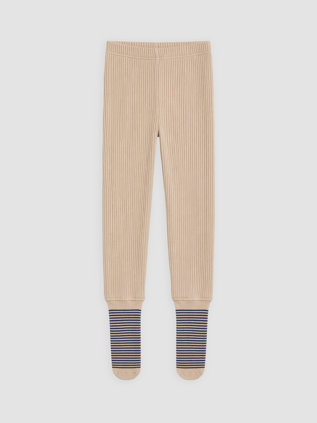 Bej Erkek Bebek Çoraplı Pijama Alt