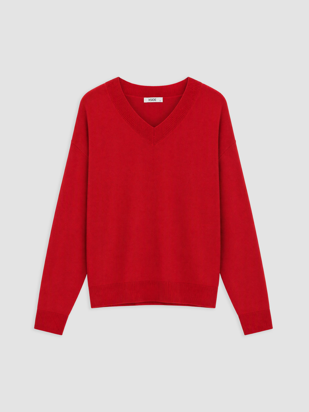 Woman Red Sweater-4