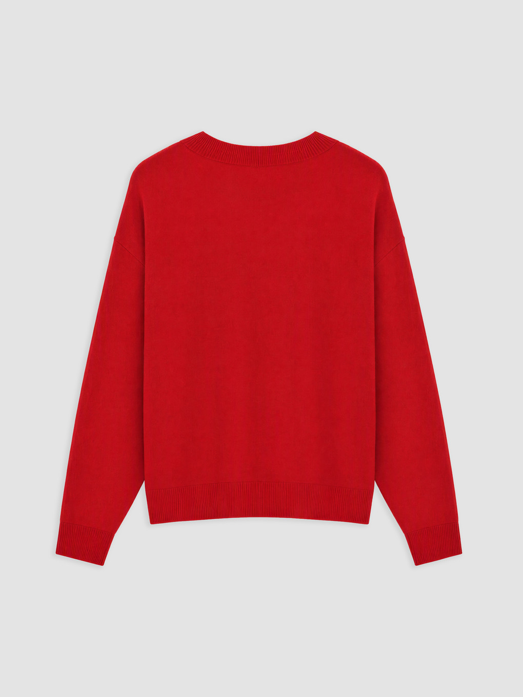 Woman Red Sweater-5