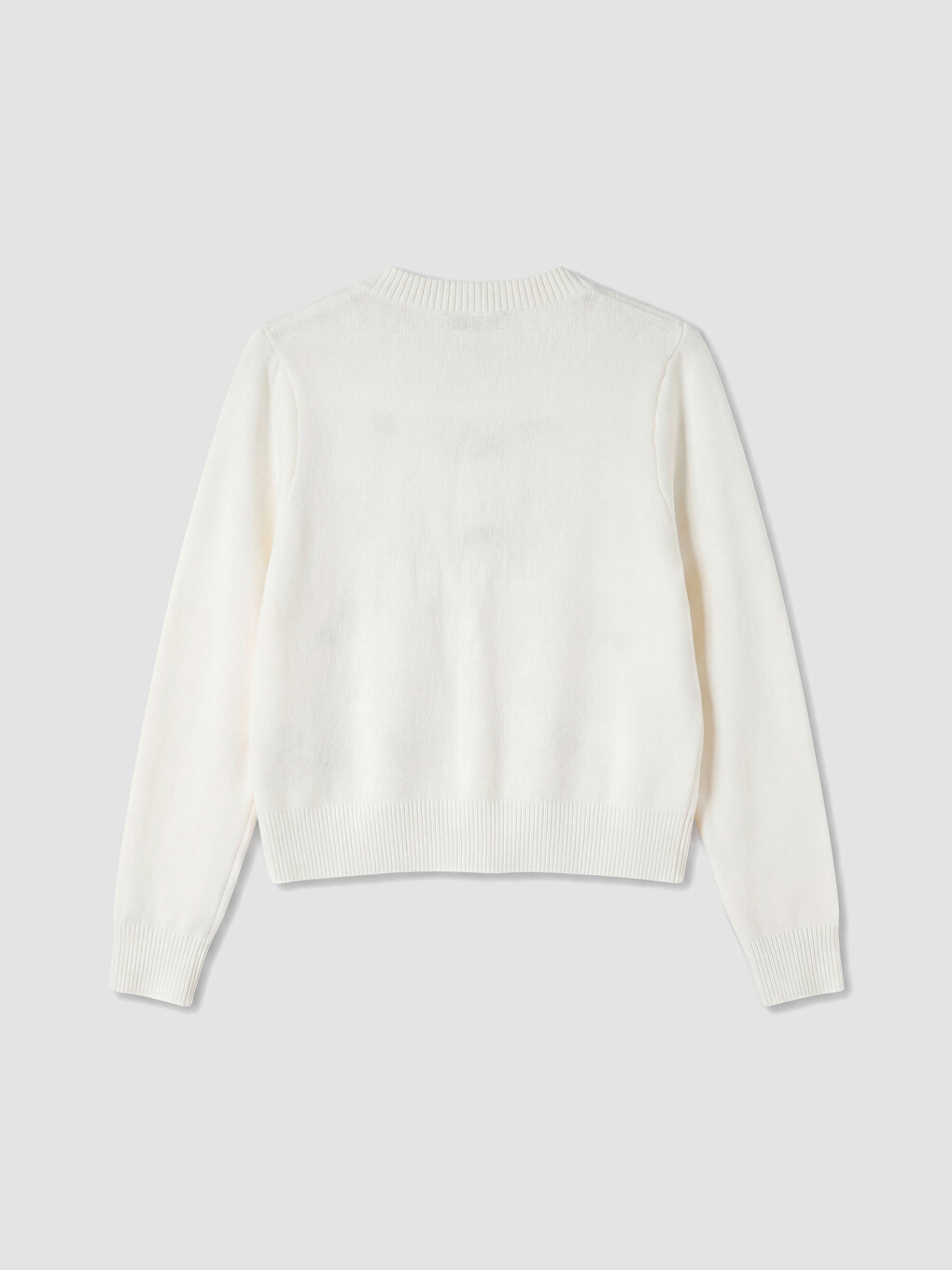 Crew Neck Bow Embroidered Women's Knitwear Cardigan-6