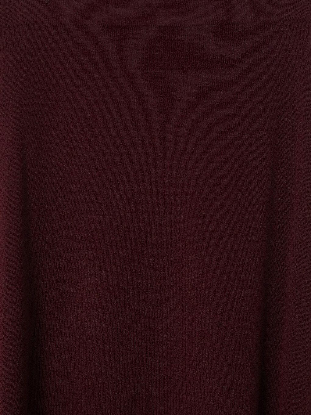 Bordo Beli Lastikli A Kesim Triko Etek-5