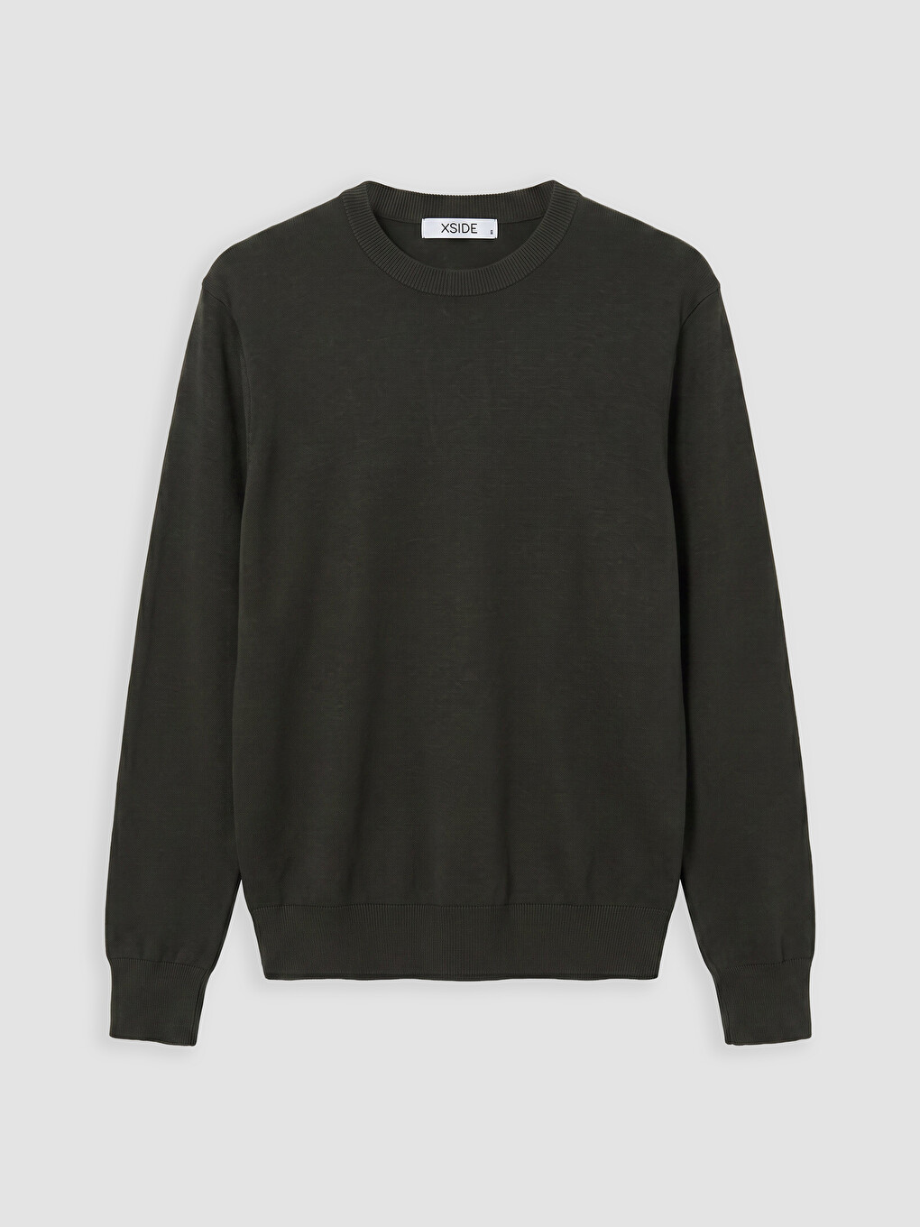 Crew Neck Long Sleeved Women's Knitwear Sweater-4