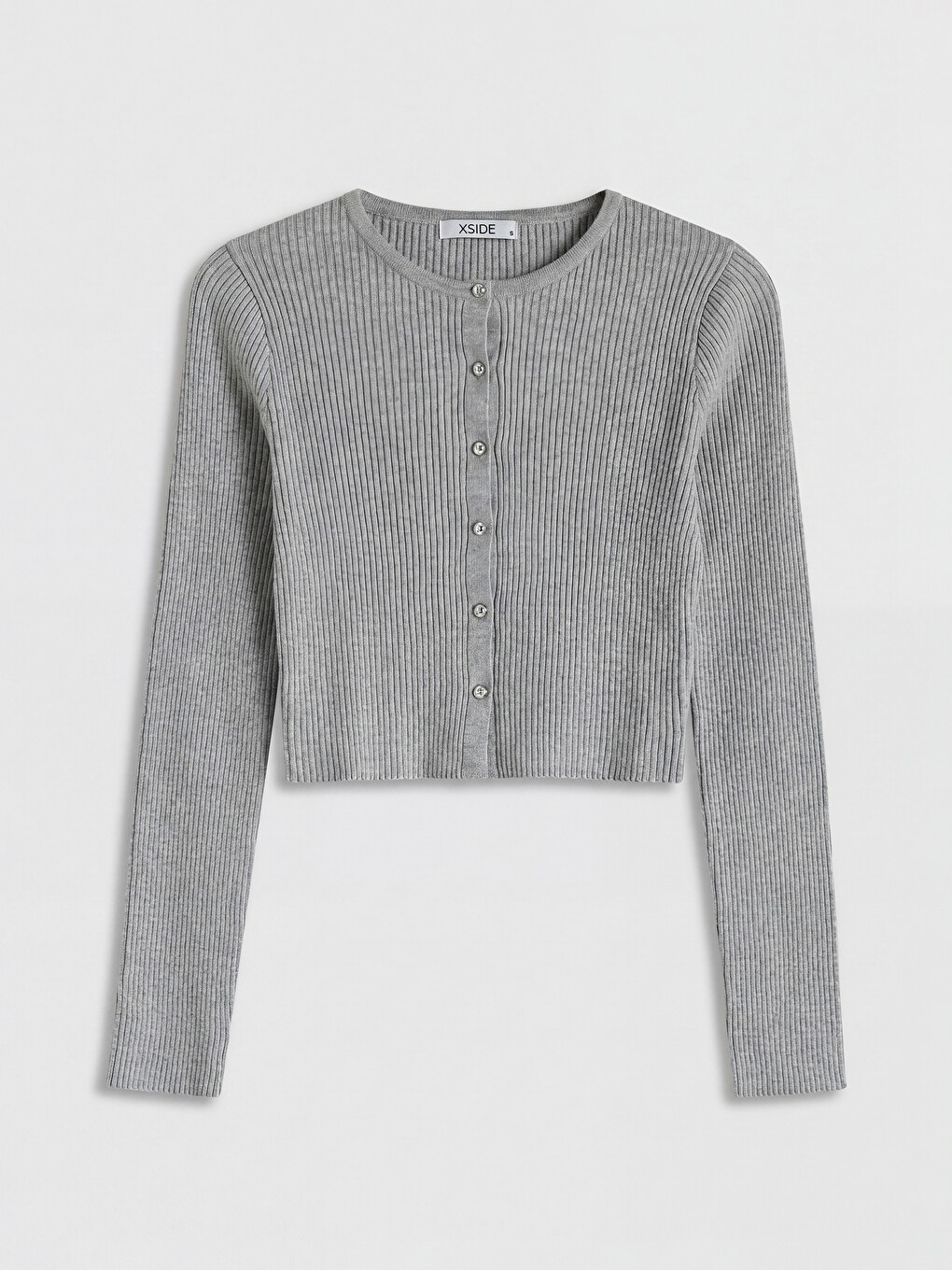 Crew Neck Women's Knitwear Cardigan-4