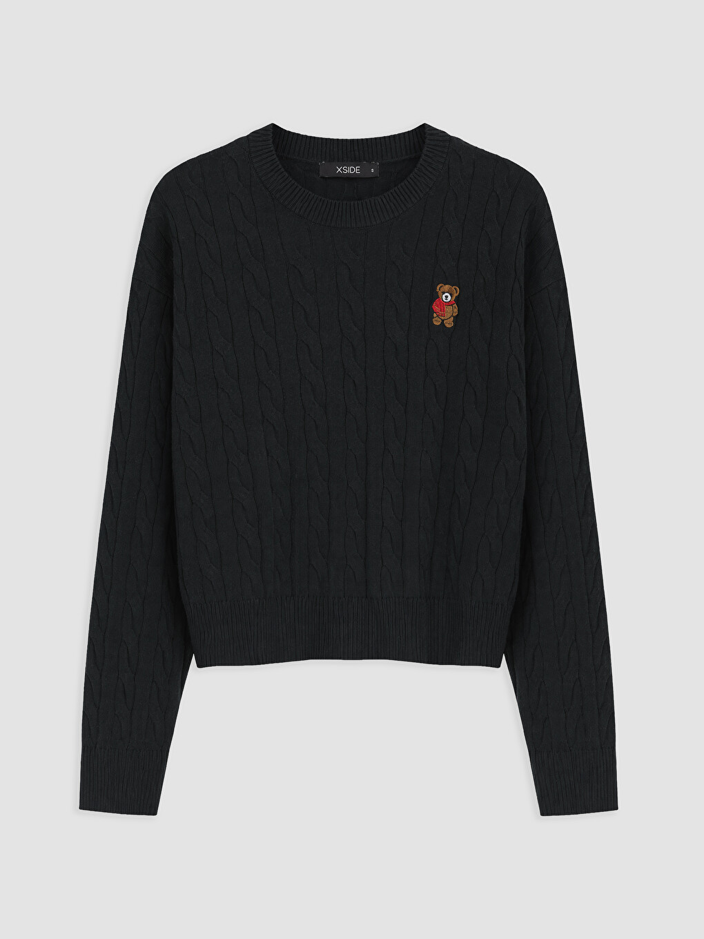Cable Knit Patterned Women's Knitwear Sweater-4