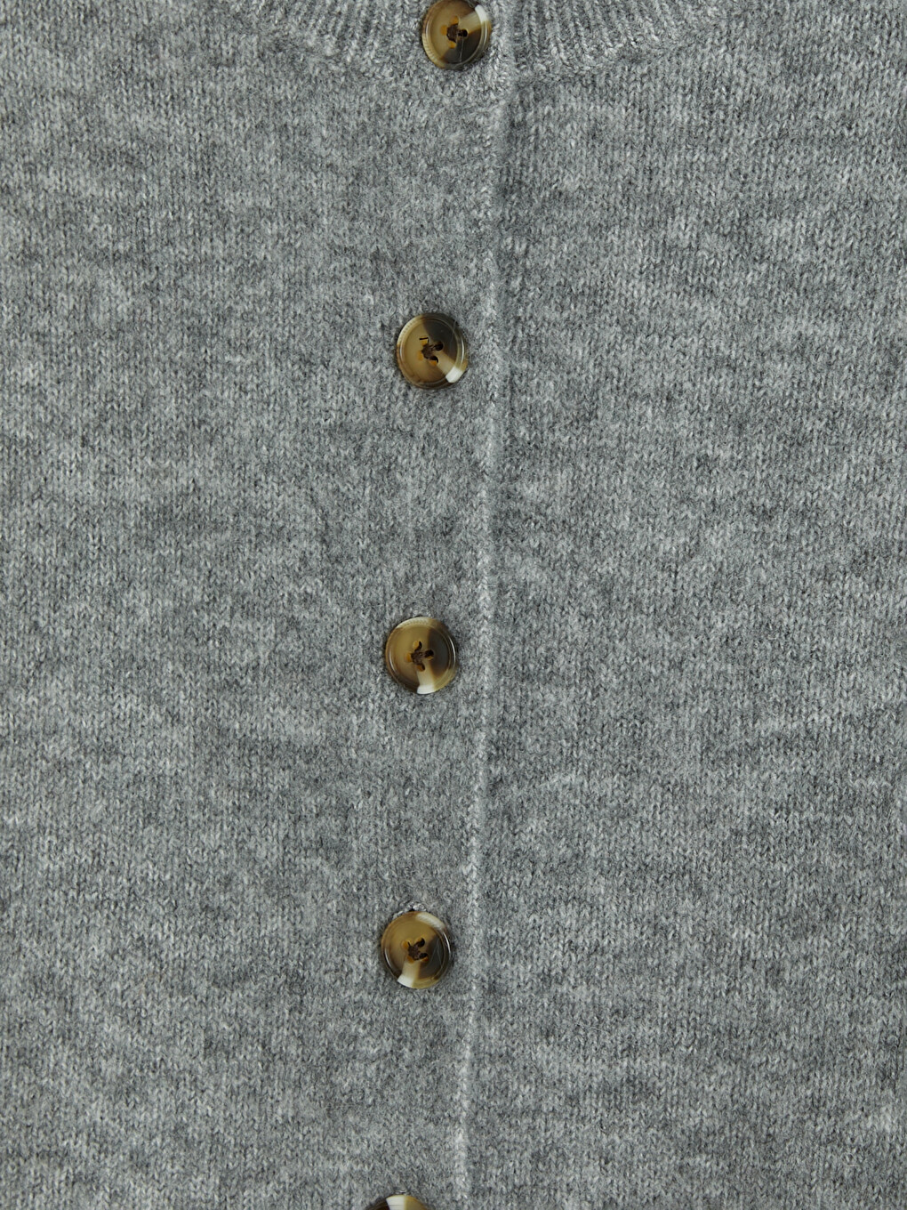 Strickjacke Mit Rundhalsausschnitt Für Damen-5