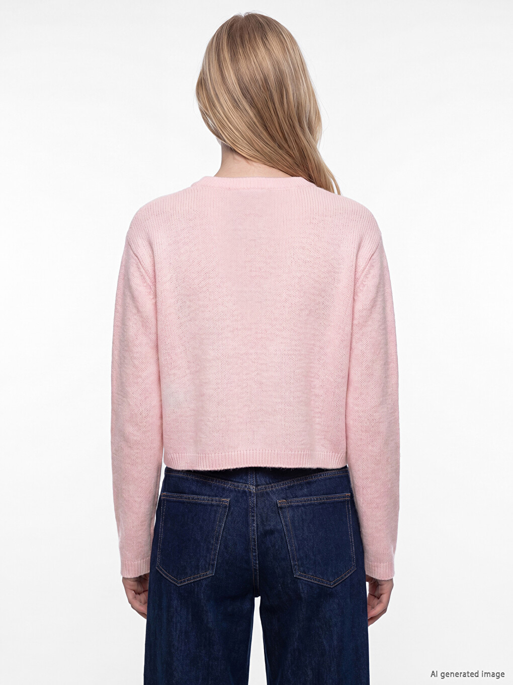 Crew Neck Women's Knitwear Cardigan-3