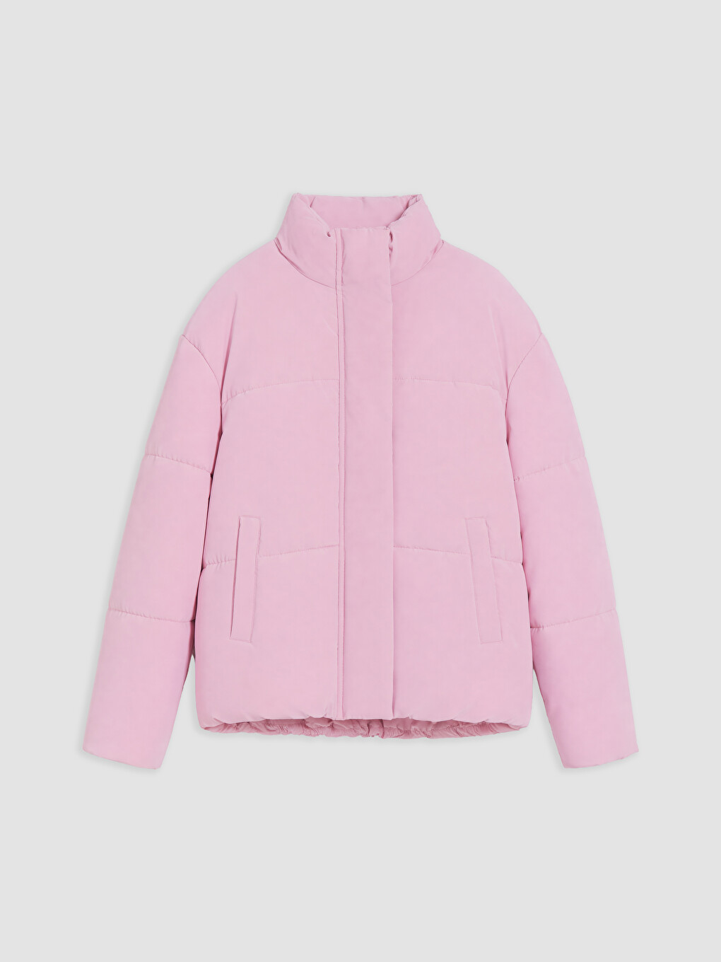 Mock Neck Girls' Puffer Coat