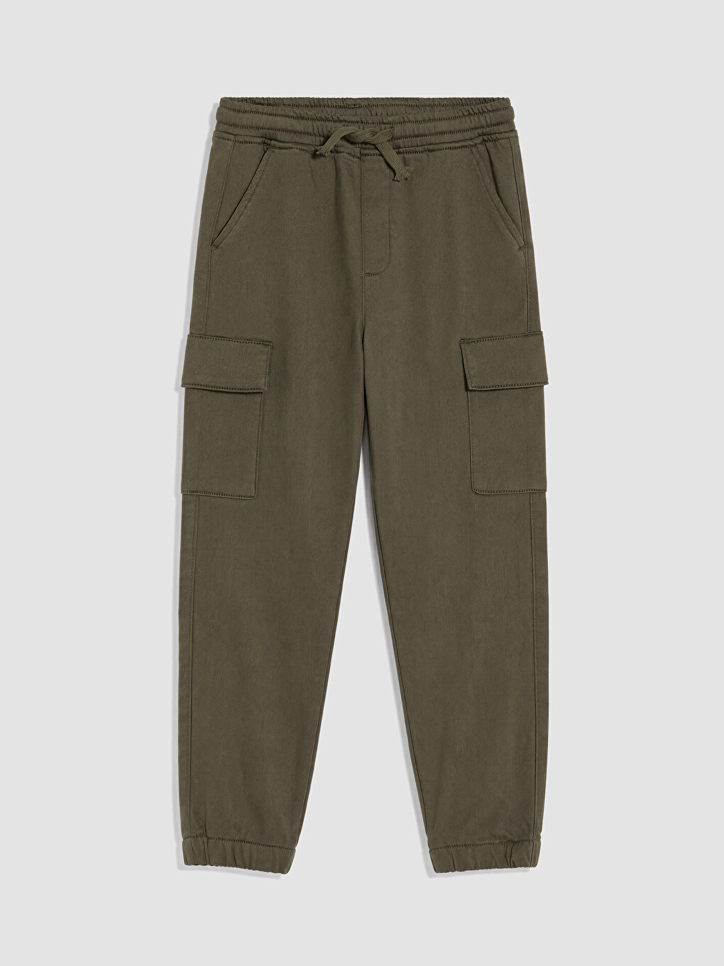 Boy Khaki Cargo Trousers