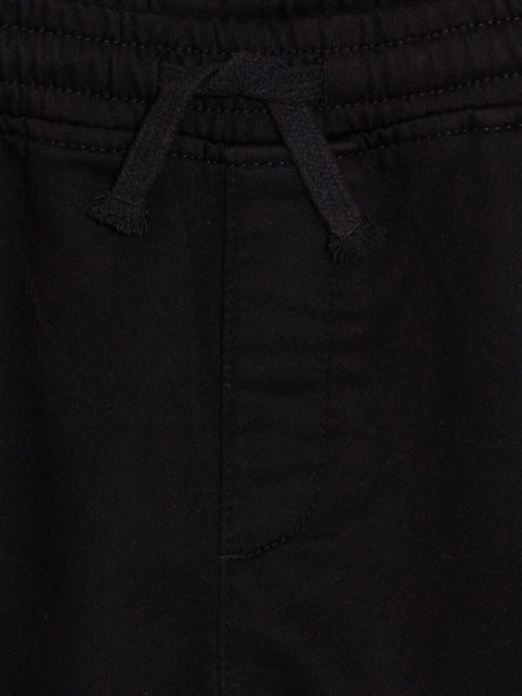 Boy Black Cargo Trousers-1