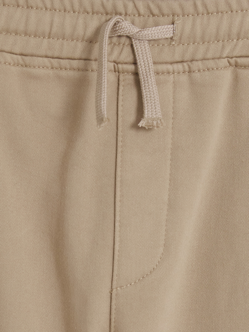 Boy Beige Jogger Trousers-1