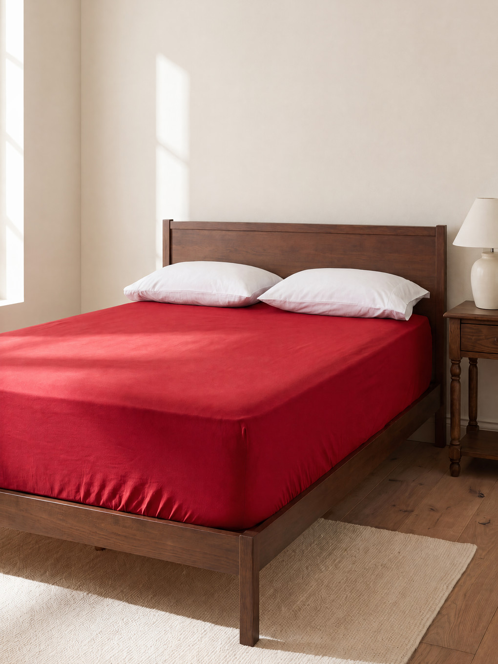 Double Cotton Fitted Sheet