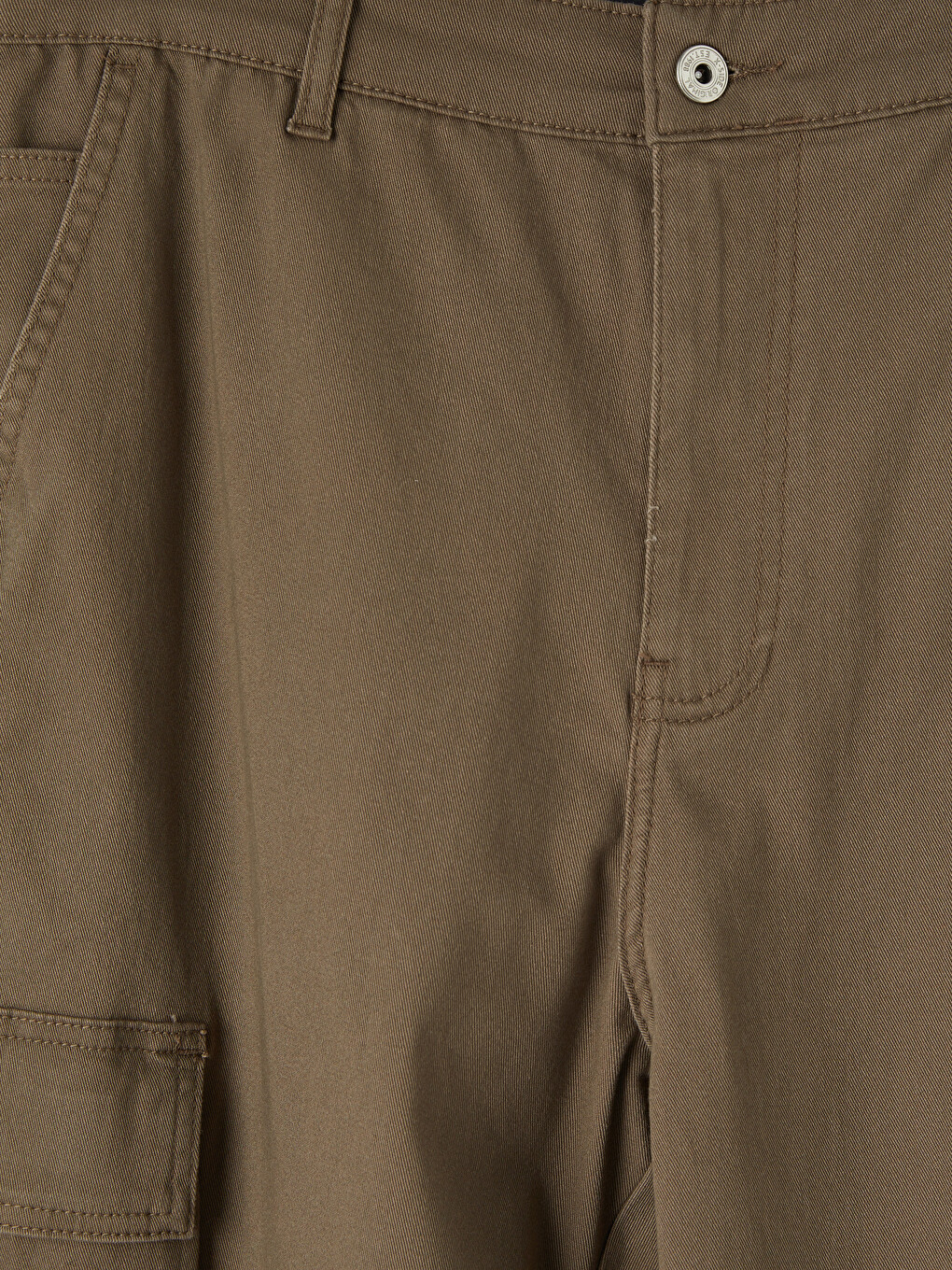 Regular Fit Gabardine Men's Cargo Trousers-6