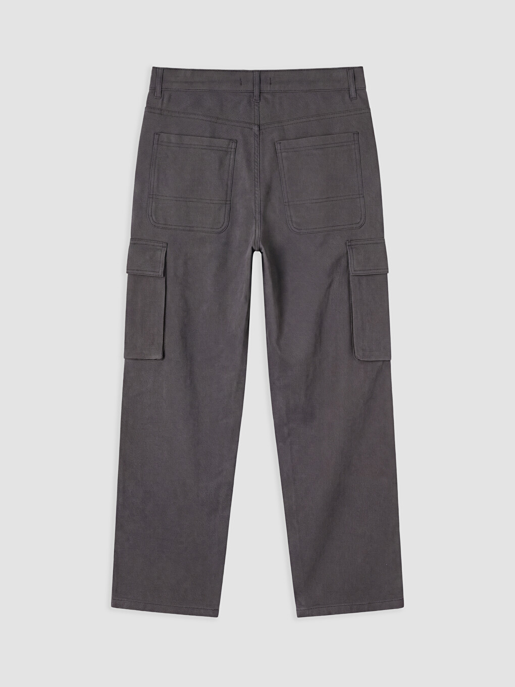 Regular Fit Gabardine Men's Cargo Trousers-1