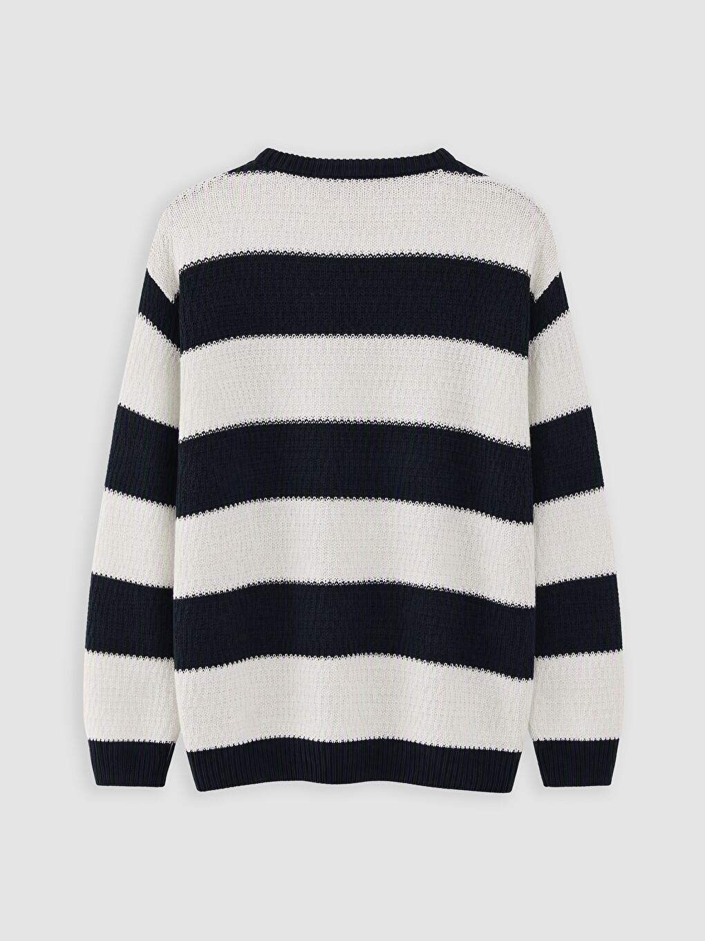 Crew Neck Striped Men's Knitwear Sweater-6