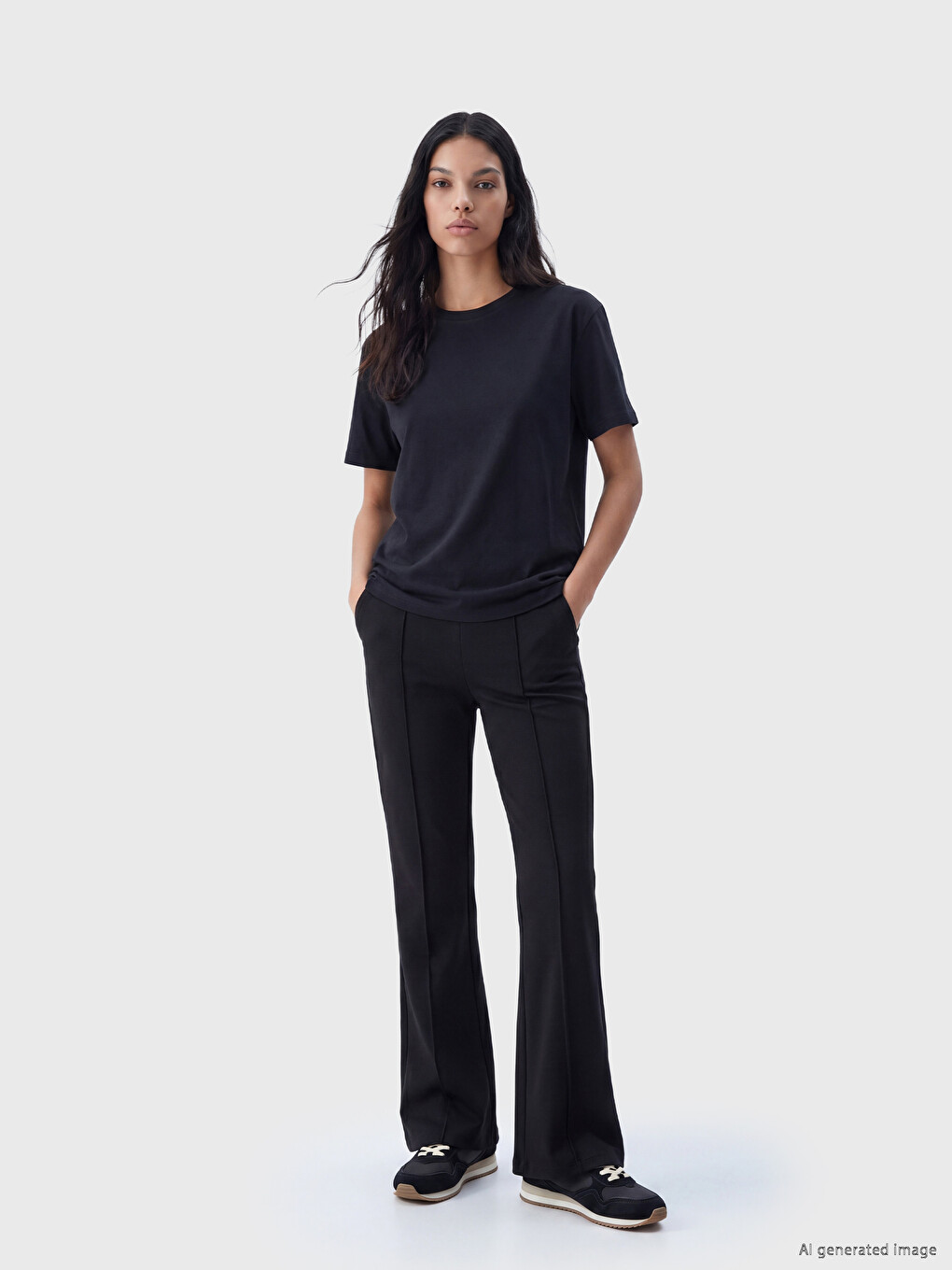 Woman Black T-shirt-1