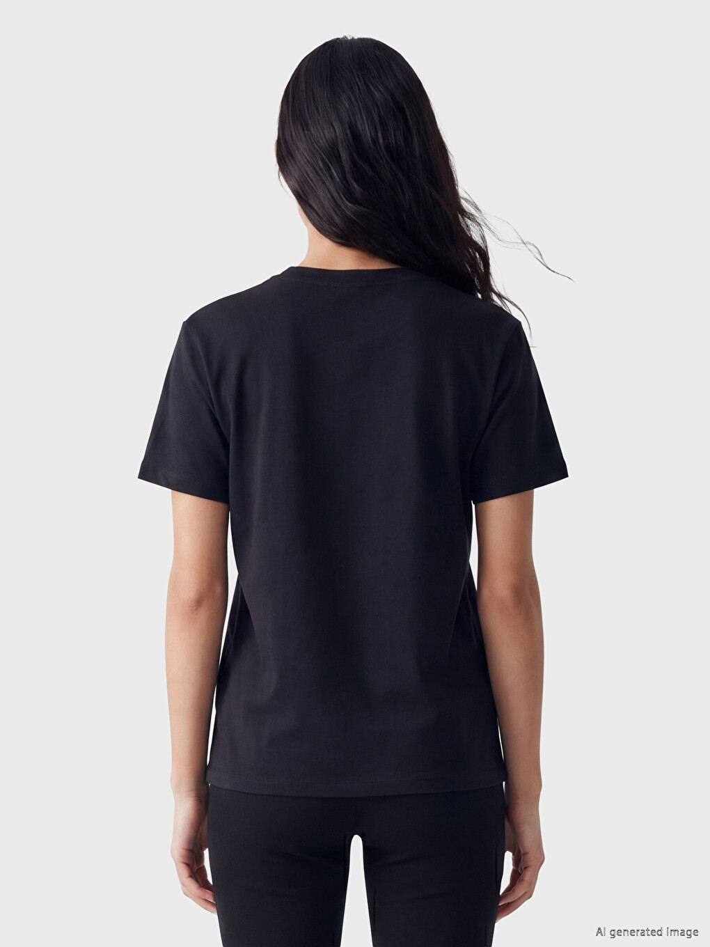 Woman Black T-shirt-3
