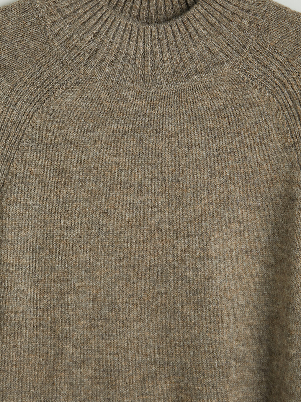 Mock Turtleneck Oversize Women's Knitwear Tunic-6