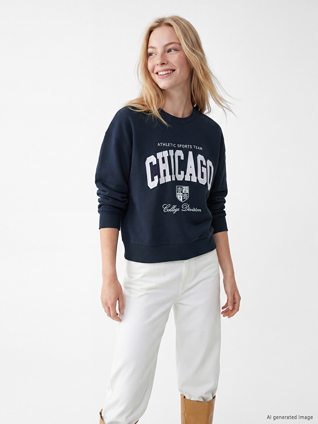 Woman Navy Sweatshirt