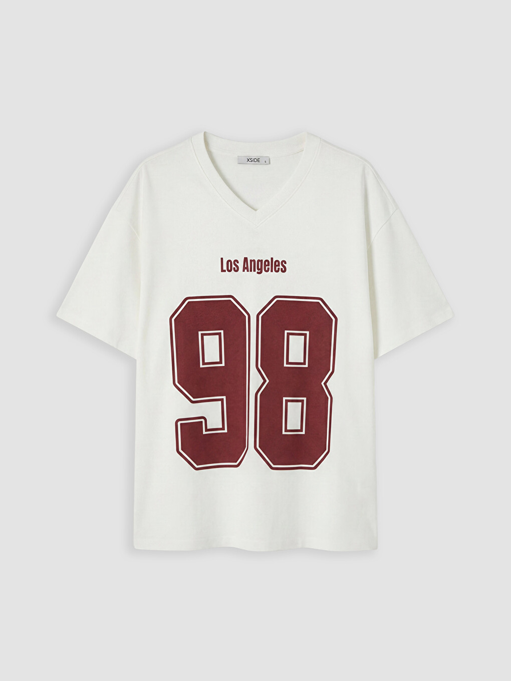 Женская Футболка С Принтом V Neck Los Angeles-4