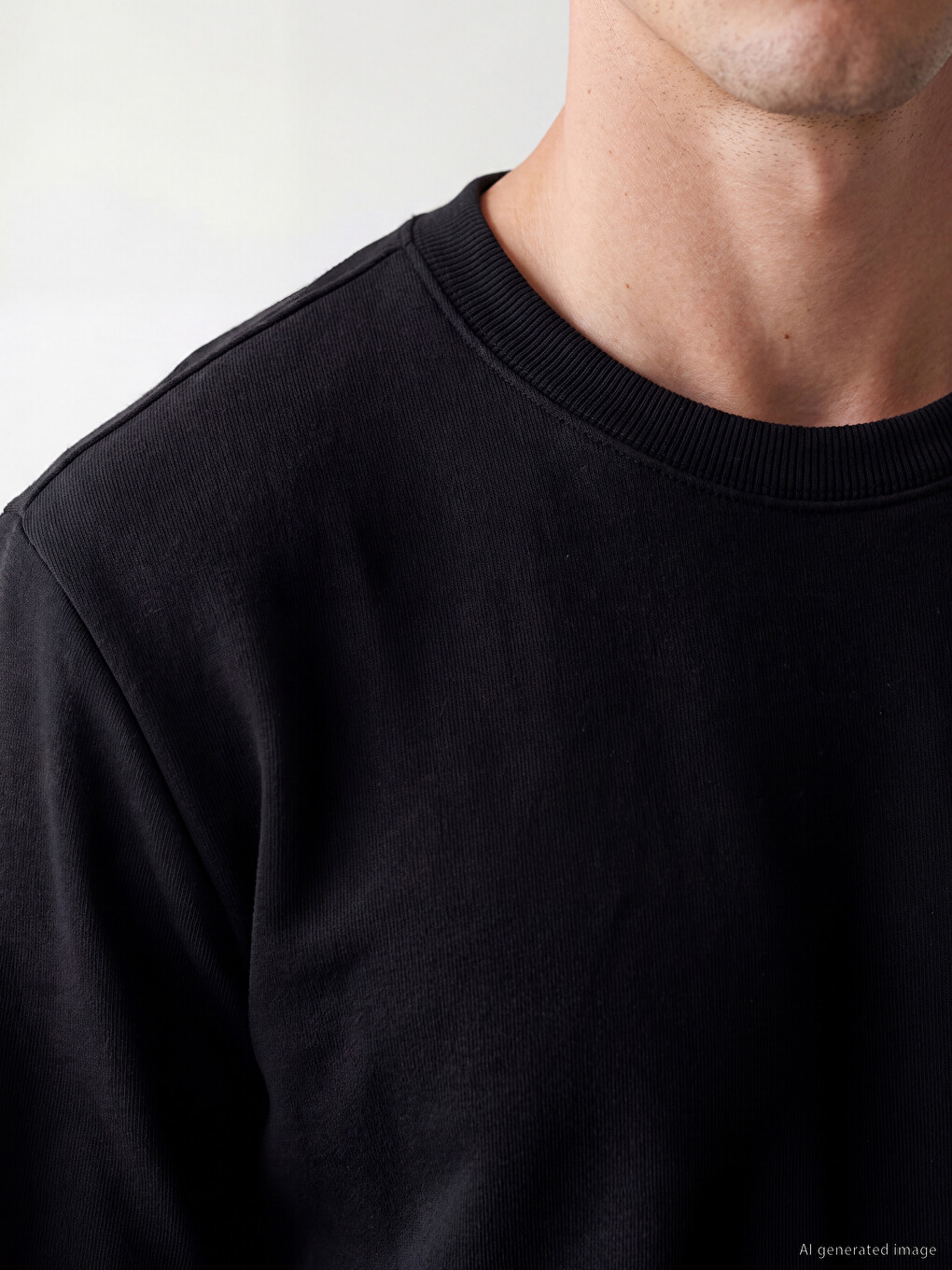Φούτερ Με Στρογγυλή Λαιμόκοψη Για Άνδρες Χοντρό-2