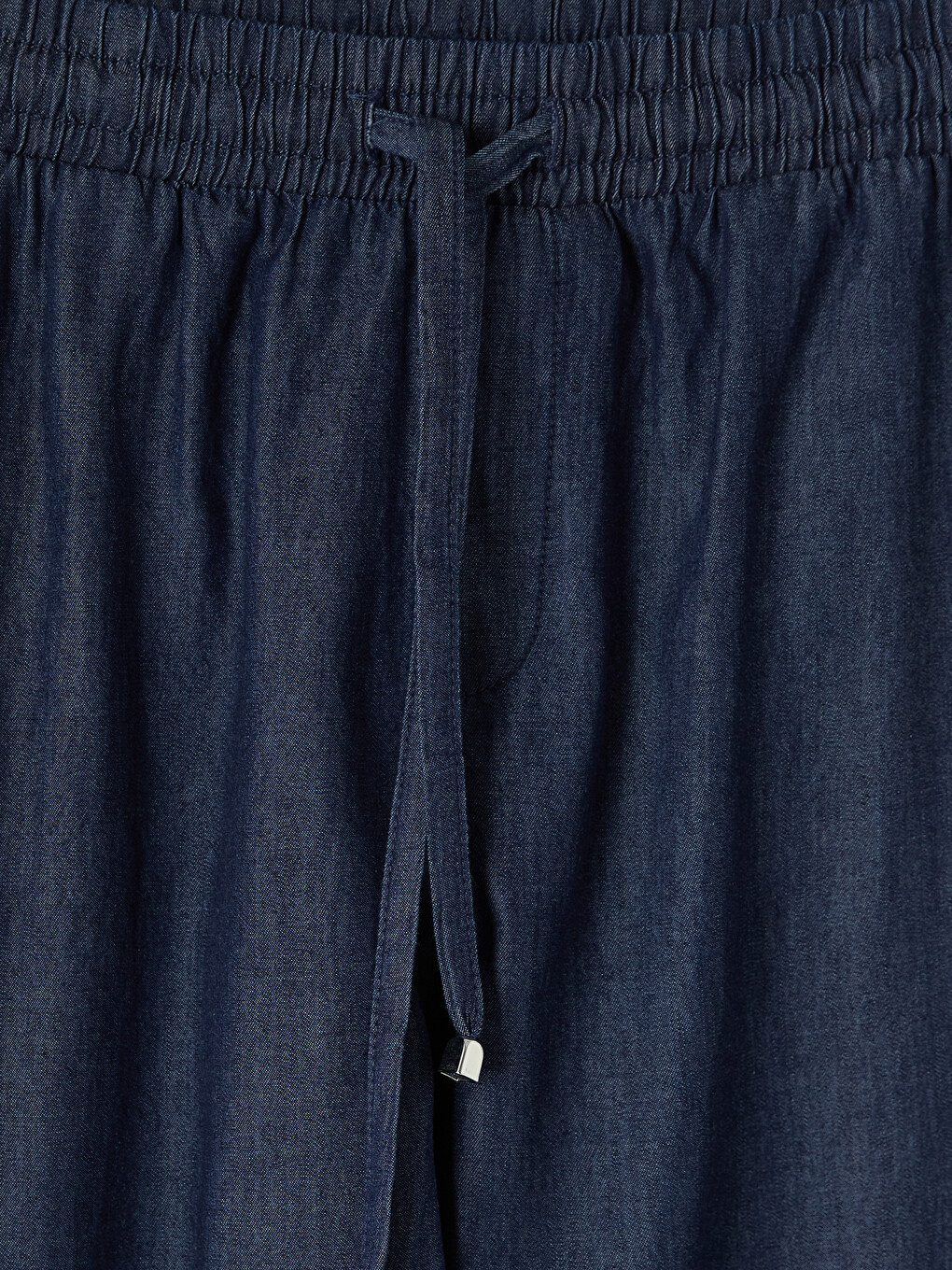 Siyah Beli Lastikli Carrot Fit Kadın Jean Pantolon-1