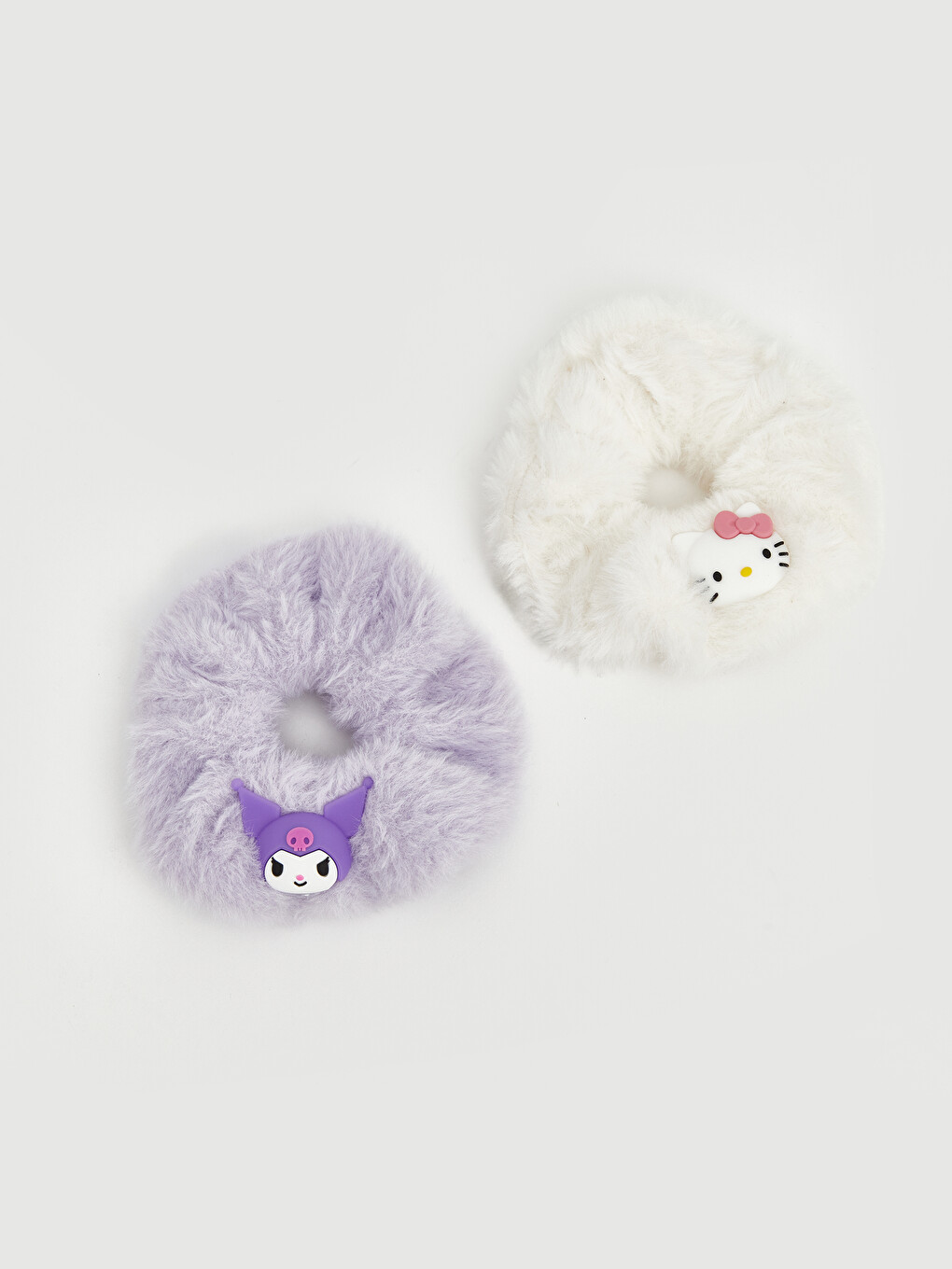 Karışık Hello Kitty Baskılı Kız Çocuk Pelüş Toka 2'li-1
