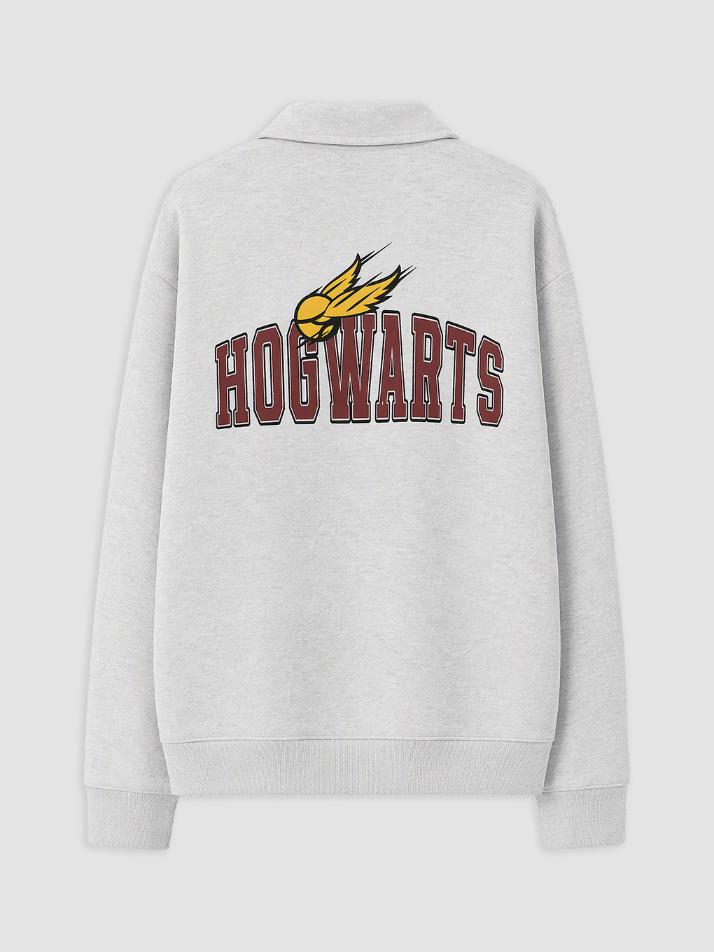 Gri Harry Potter Baskılı Erkek Çocuk Sweatshirt-3