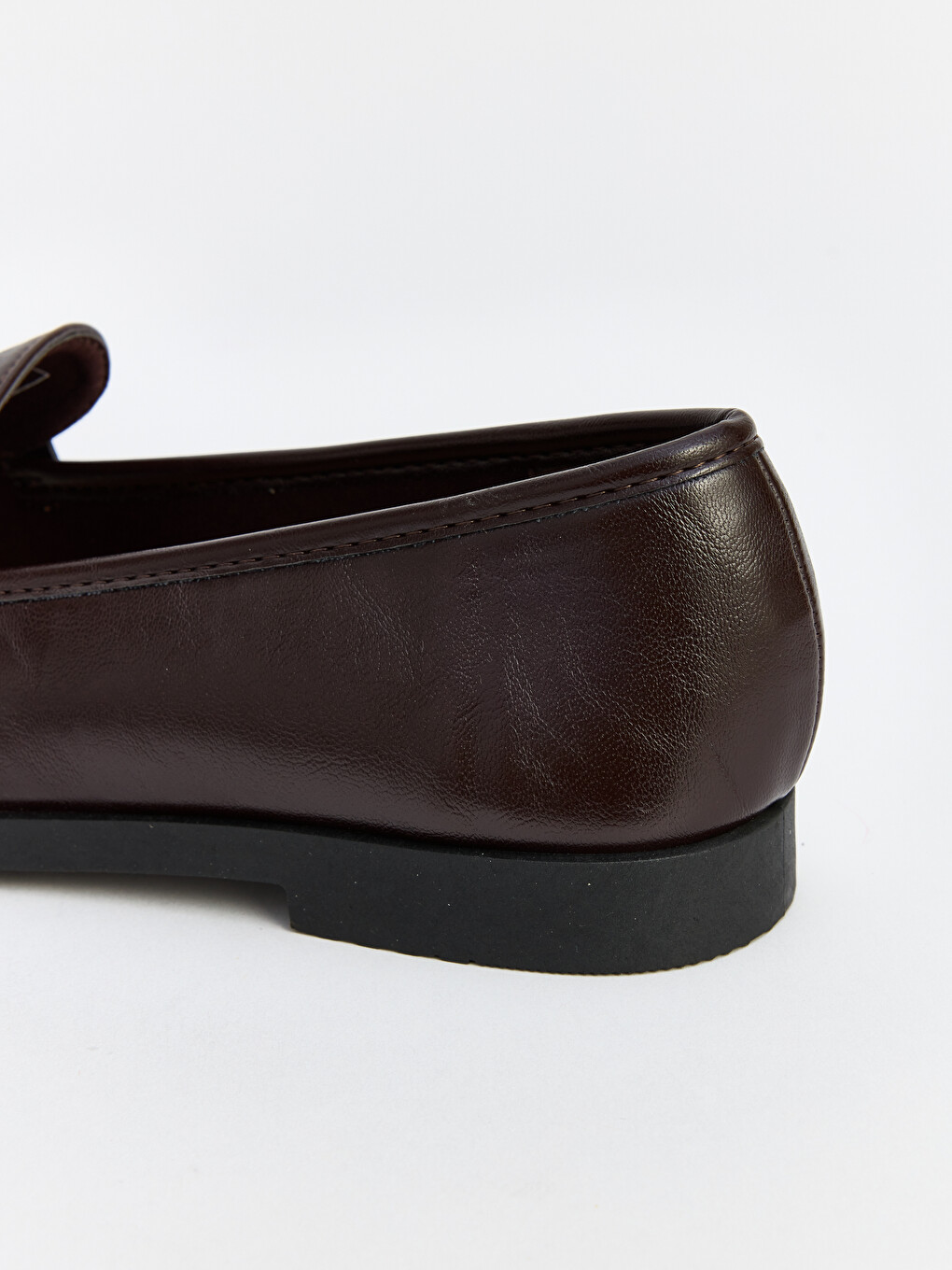 Round Toe Metal Buckle Women's Loafer-3