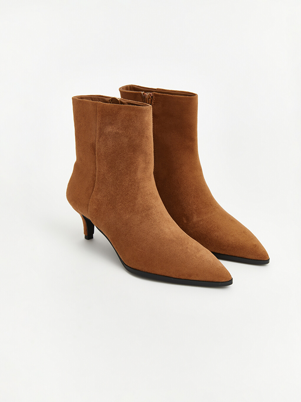 Suede Look Heeled Women's Boot