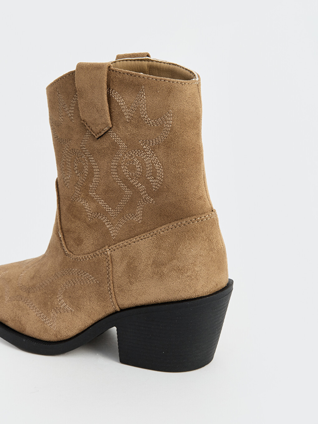 Faux Suede Embroidered Women's Boot-1