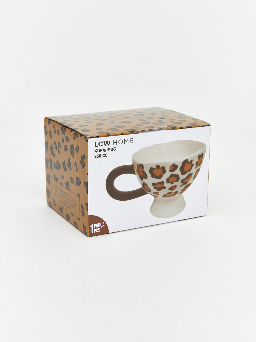Karışık Leopar Desenli Seramik Kupa 260 Ml-2