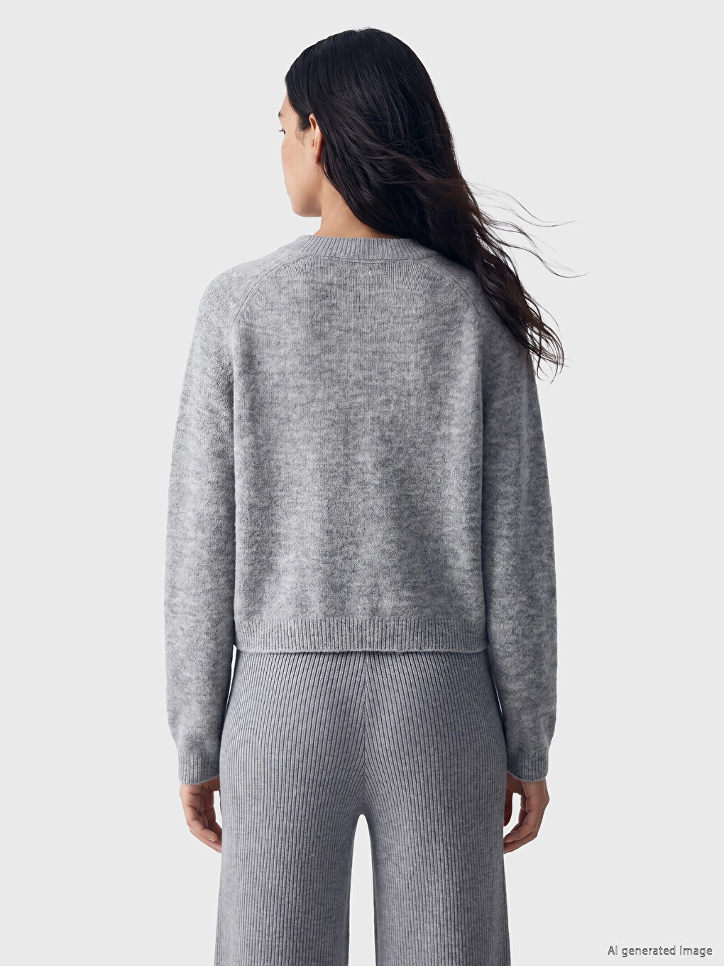 Woman Grey Cardigan-3