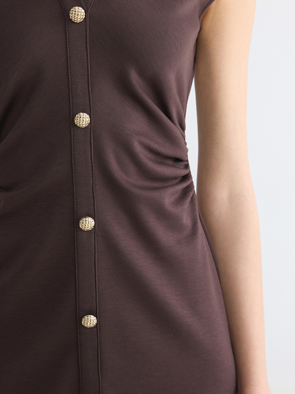 Robe Brun Femme-2