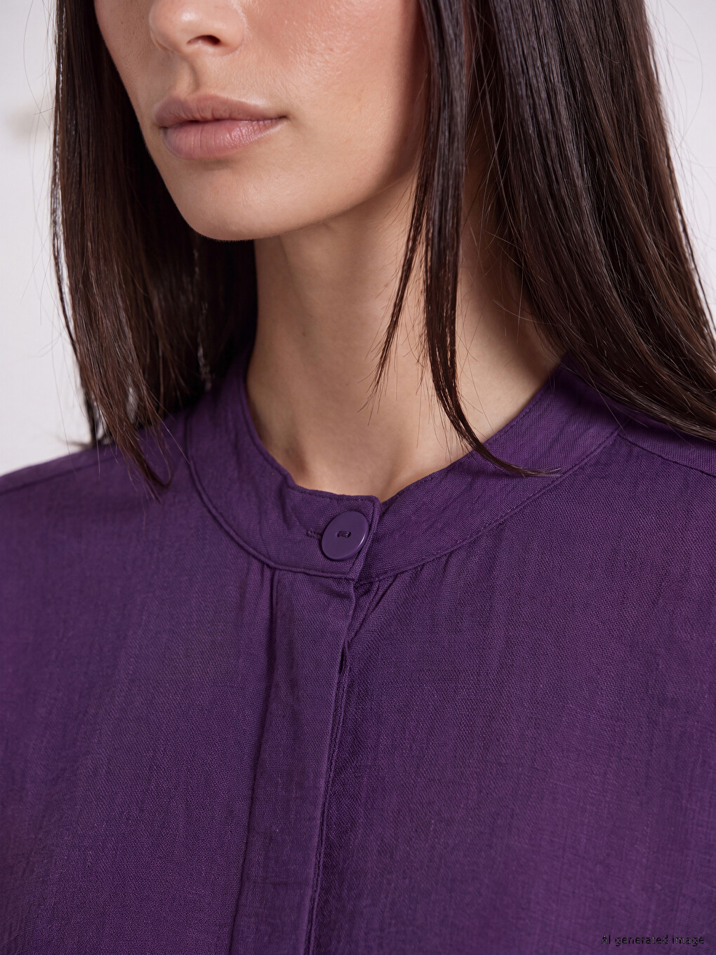 Tunică Cămașă Violet Femeie-2