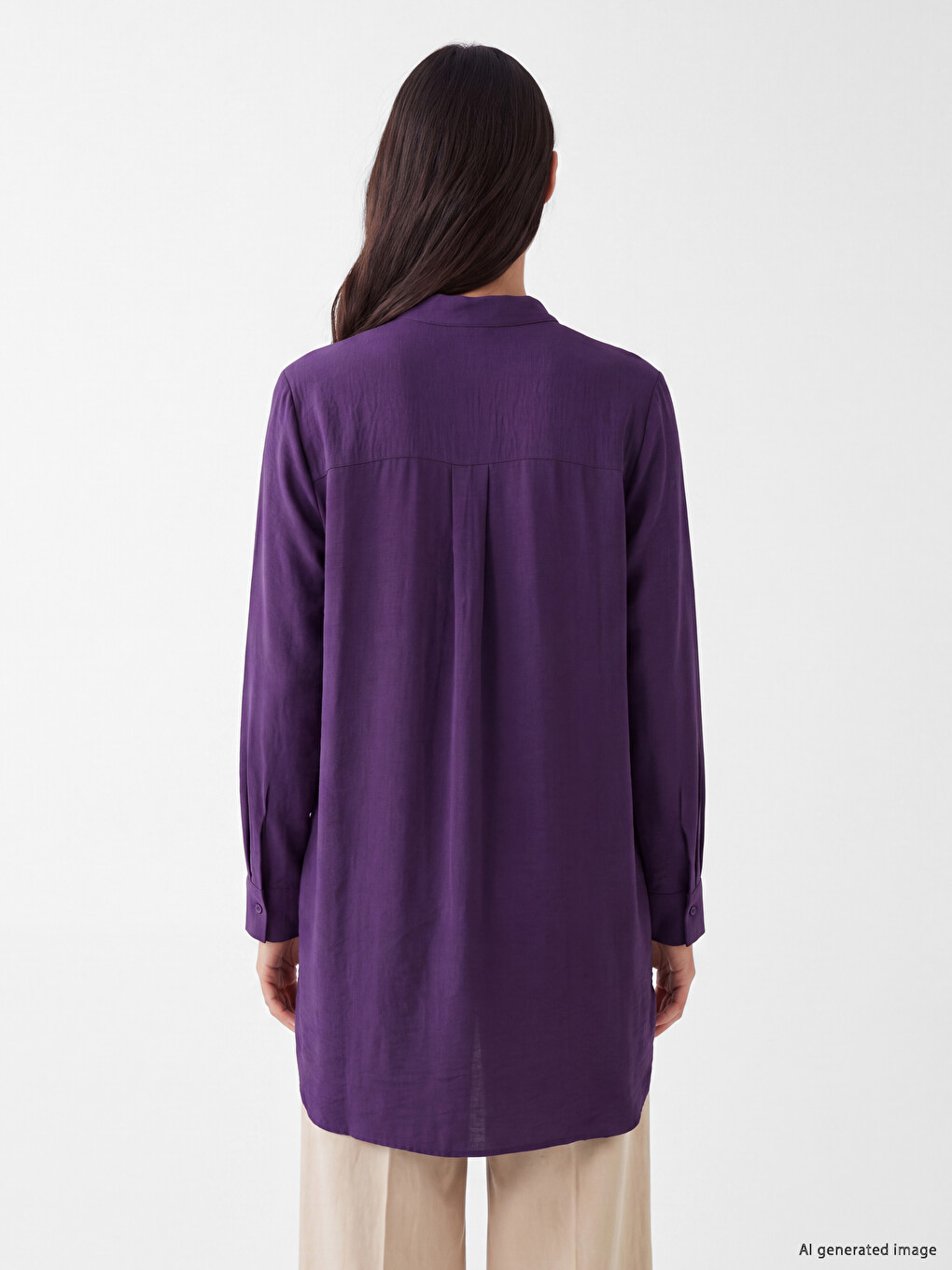 Tunică Cămașă Violet Femeie-3