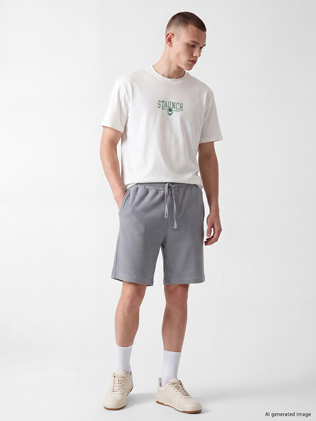 Crew Neck Printed Men's T-shirt-1