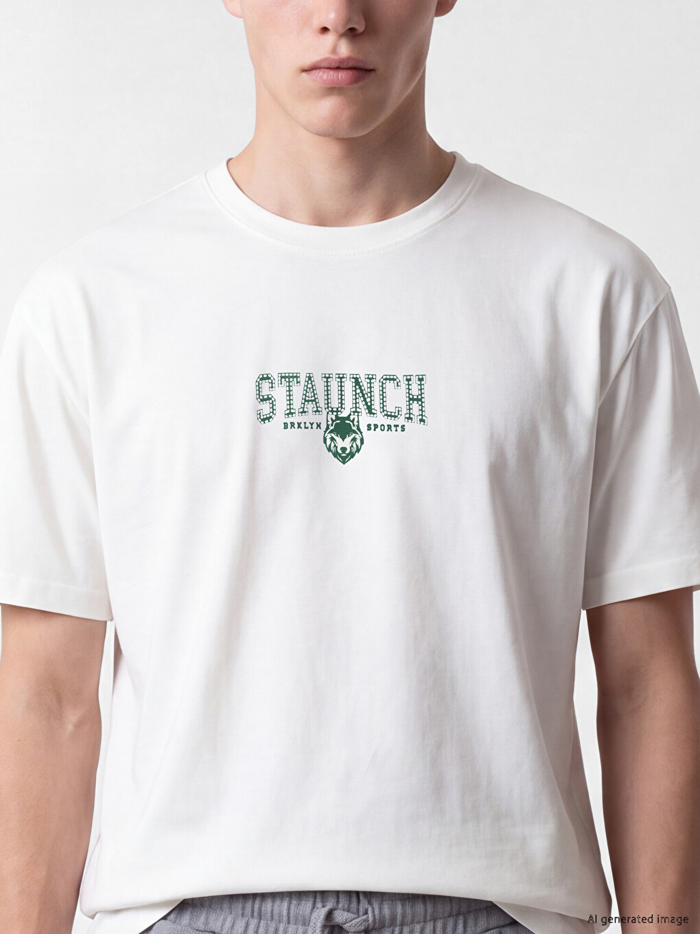 Crew Neck Printed Men's T-shirt-2