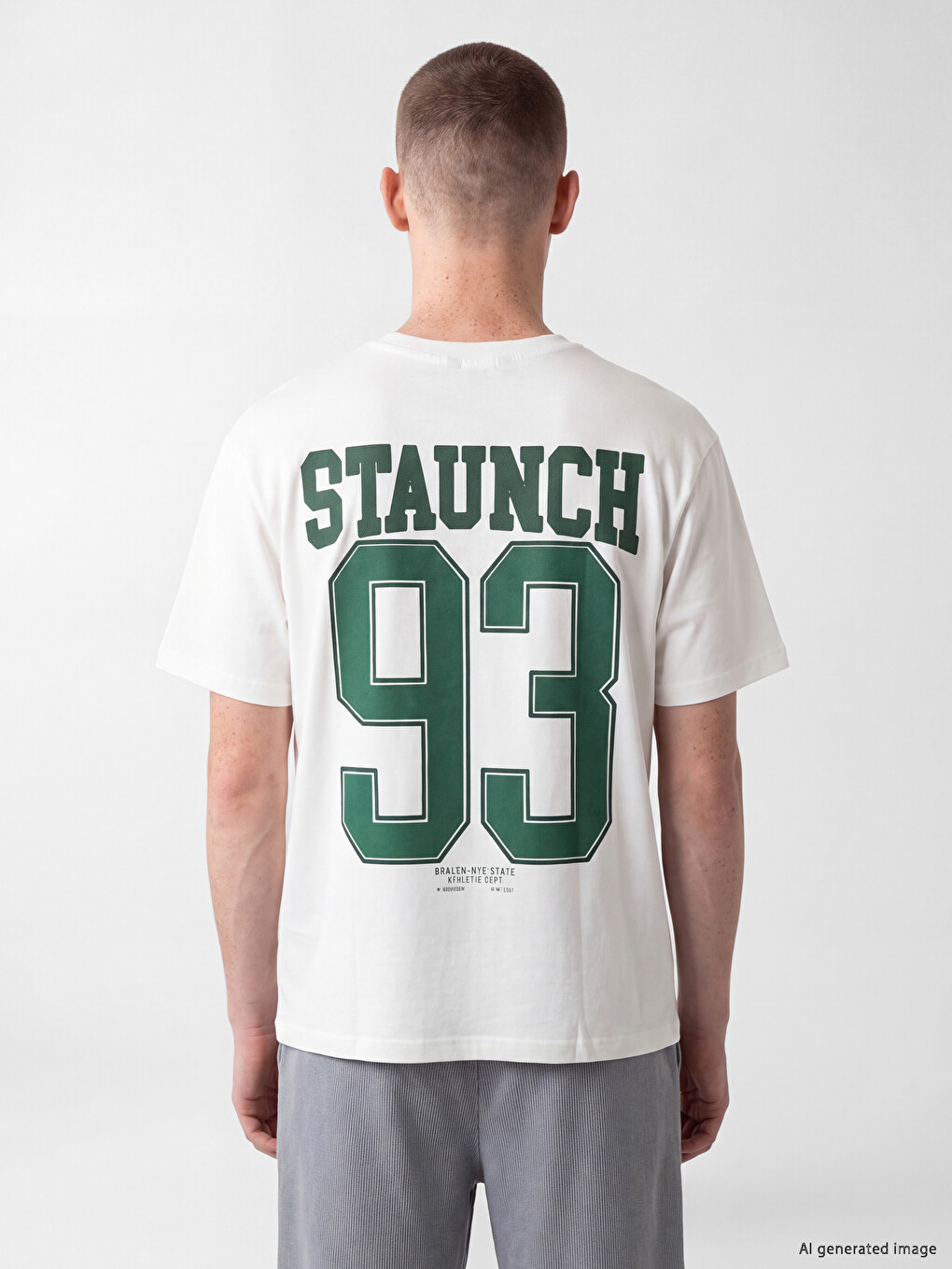 Crew Neck Printed Men's T-shirt-3