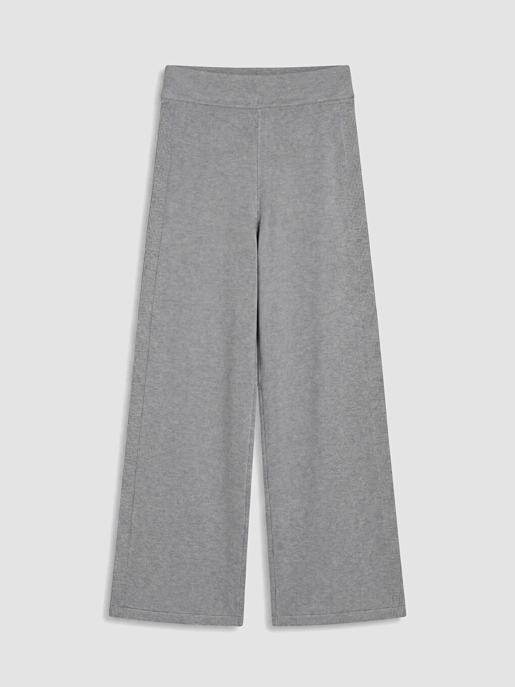 Pantaloni Tricot Femeie Cu Talie Elastică-4