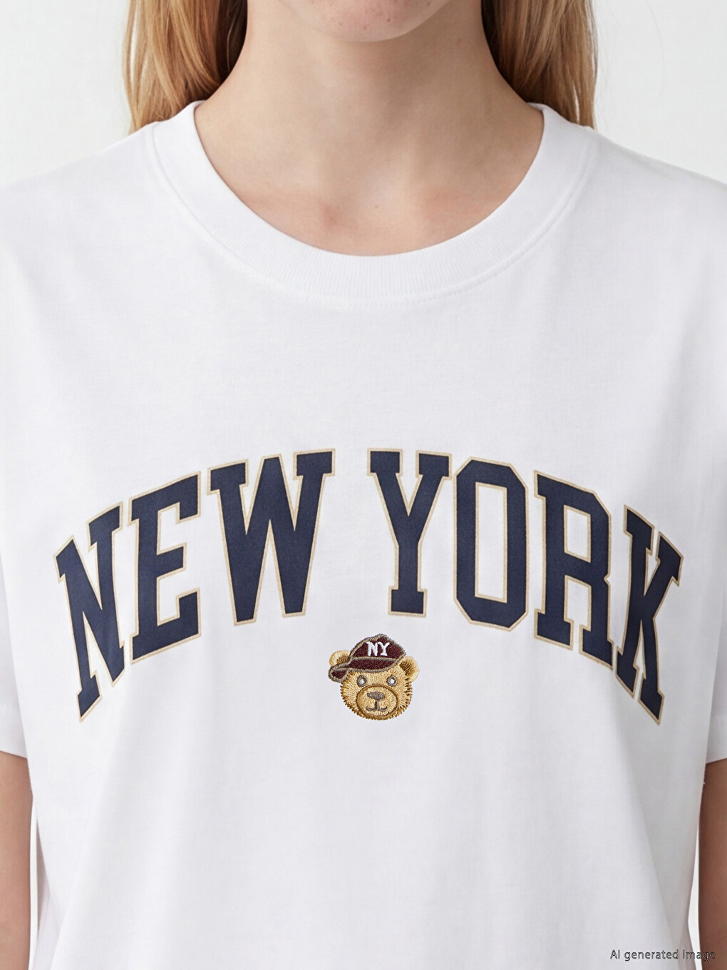 Woman White T-shirt-2