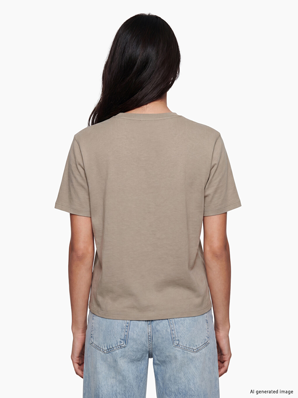 T-shirt Kaki Femme-3