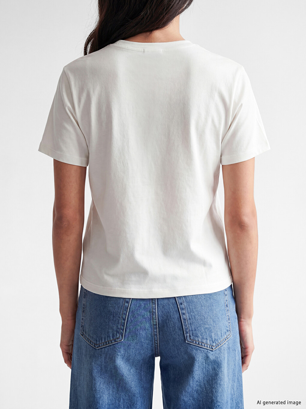 Woman White T-shirt-3