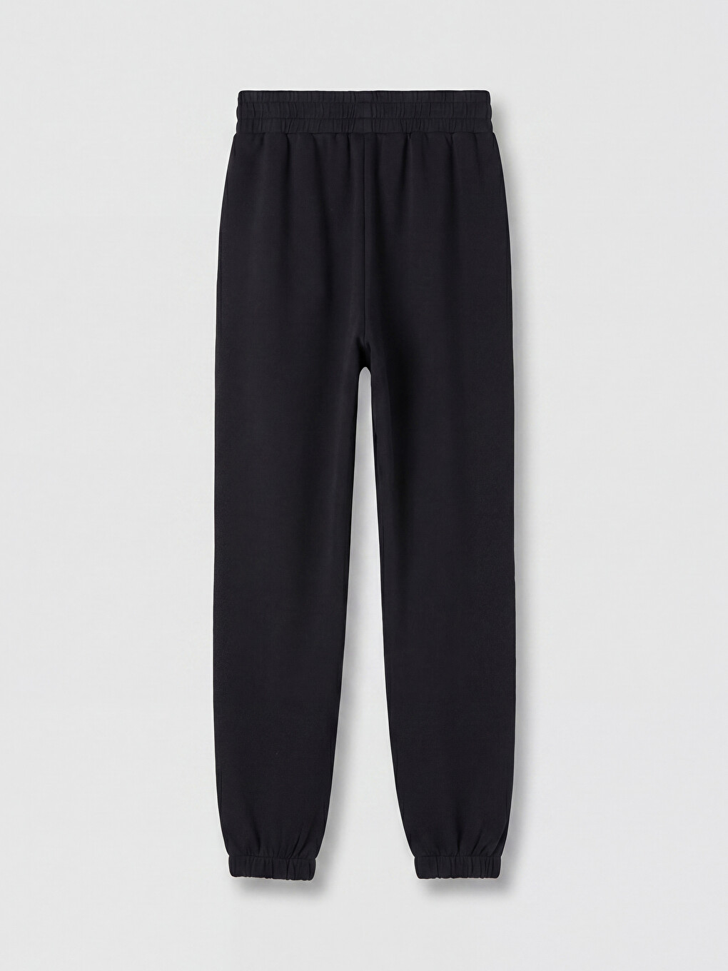 Woman Black Jogger Sweatpants-5