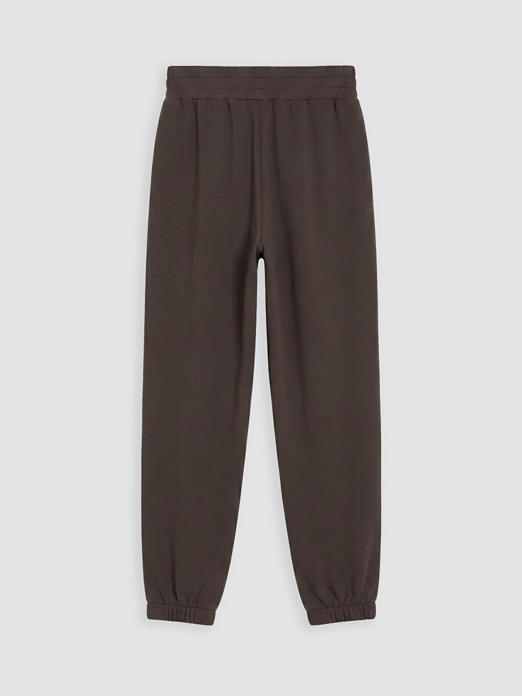 Women's Elastic Waist Plain Jogger Sweatpants-5