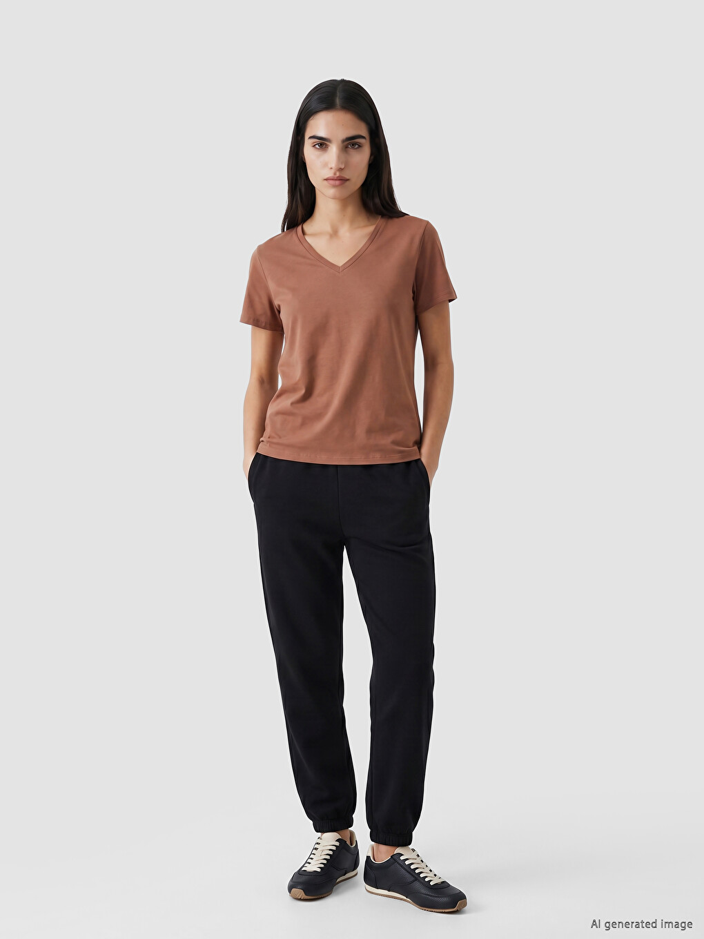 Woman Black Jogger Sweatpants