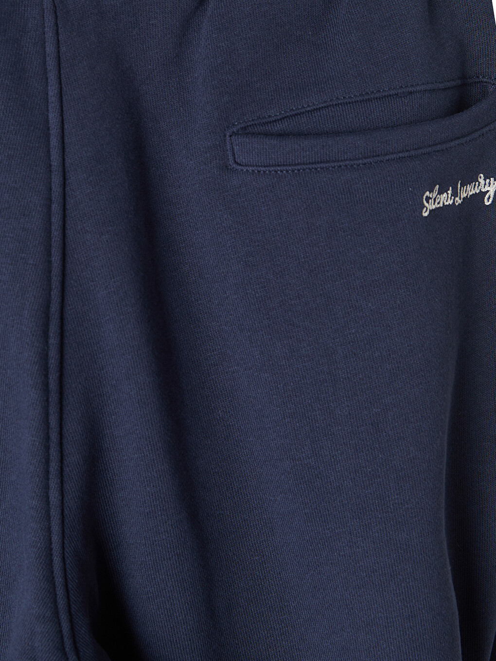 Woman Navy Jogger Sweatpants-5
