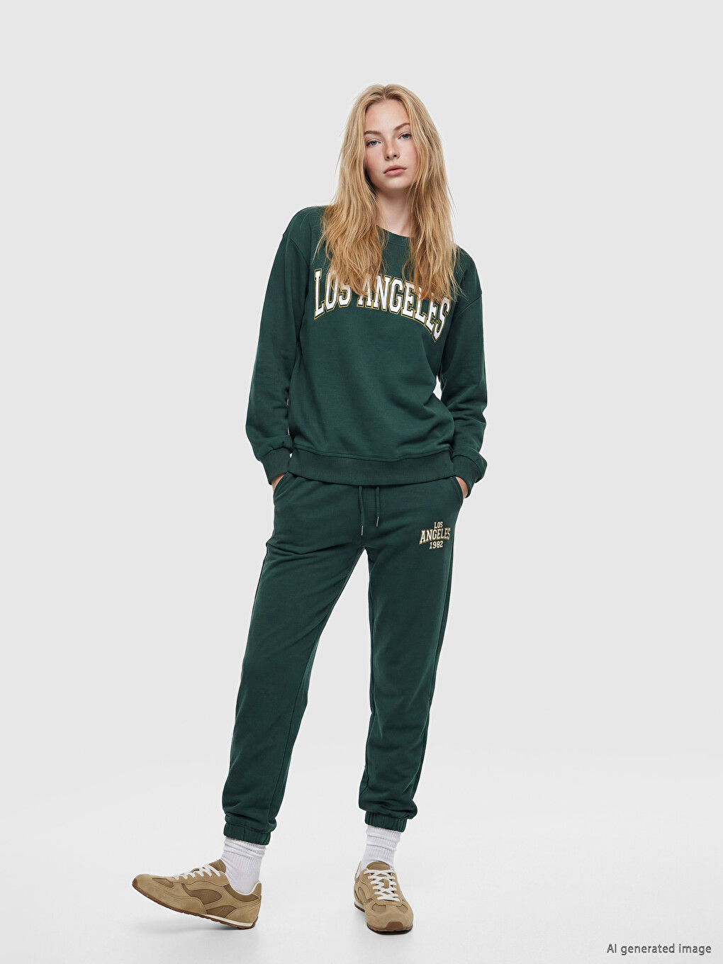 Los Angeles Printed Relax Fit Women's Sweatshirt-1