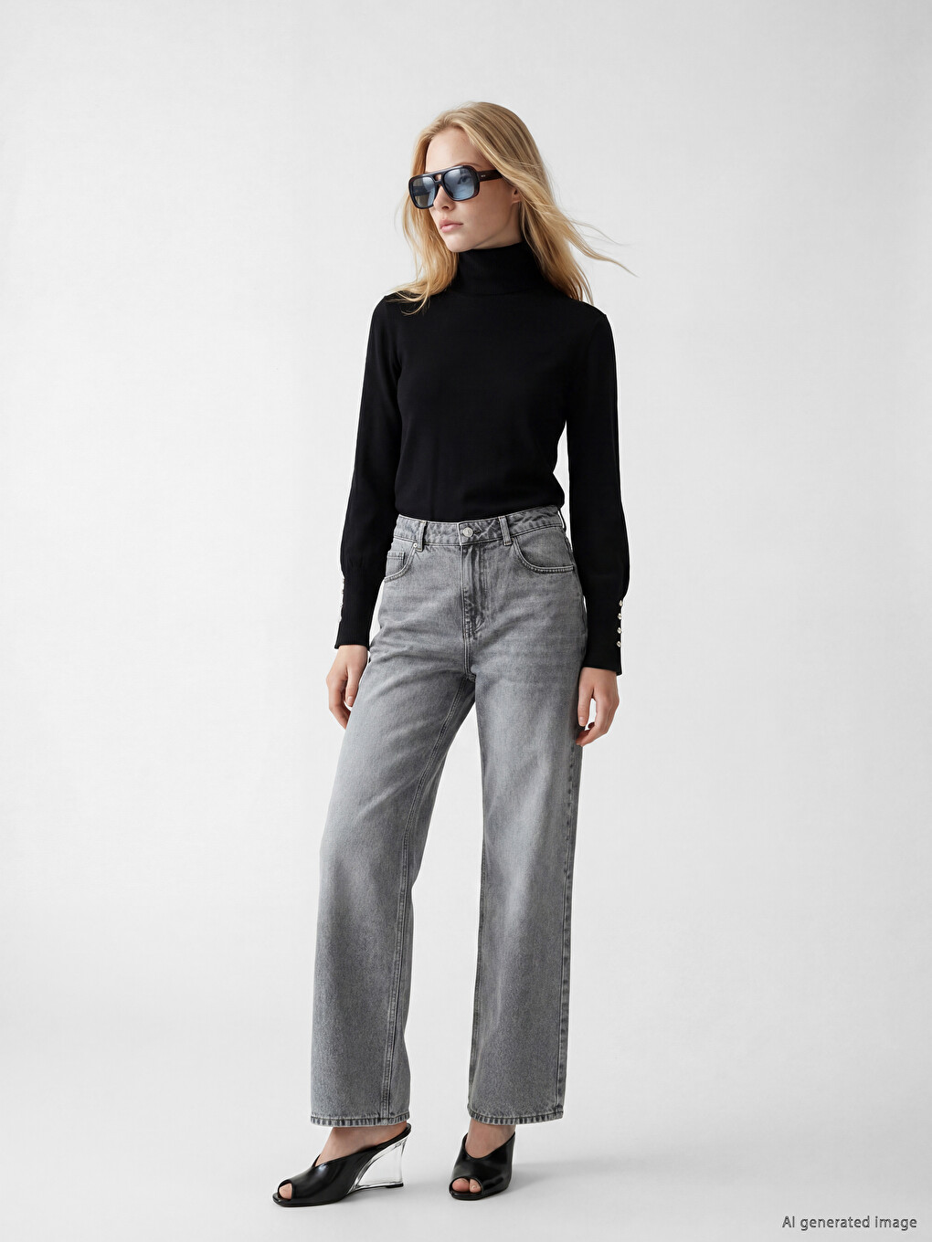 Pulover Negru Femeie-1