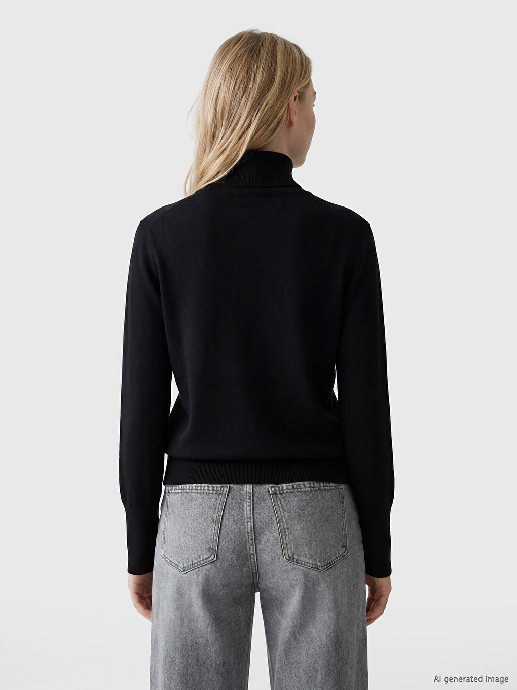 Pulover Negru Femeie-3
