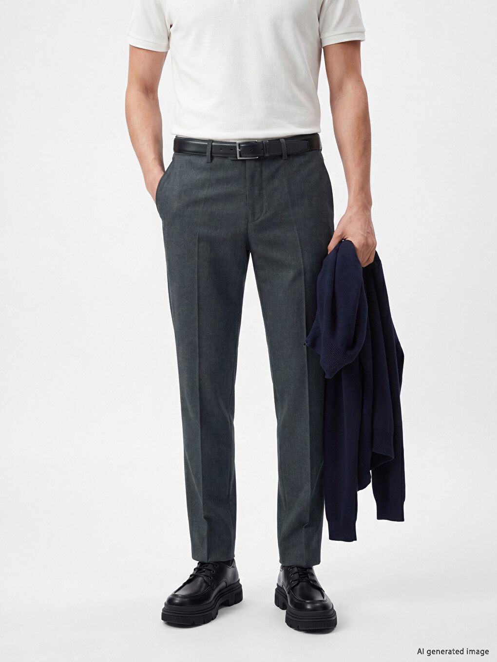 Man Grey Trousers